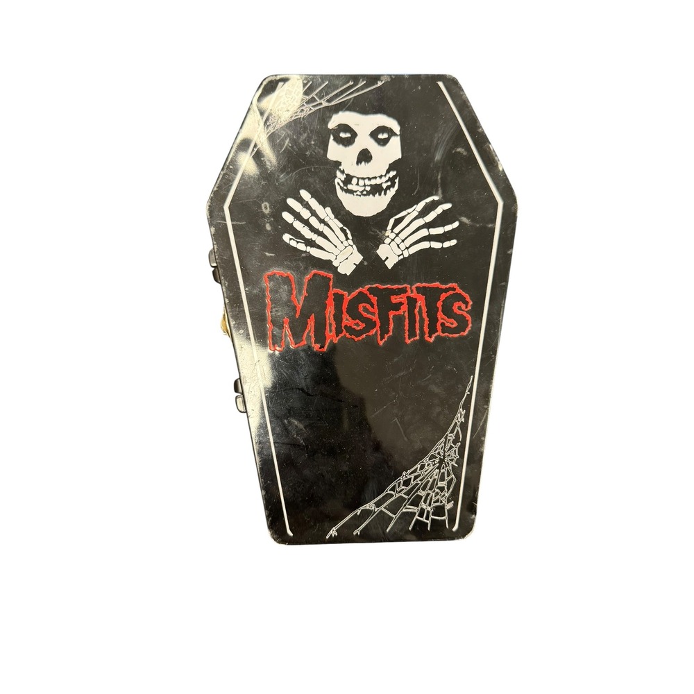 Misfits Lunch Box Coffin Tin OS Black Fair Fiend Skull Horror Punk Band Merch